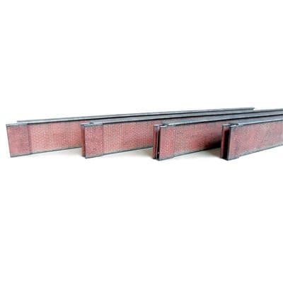 KX016-OO 5ft Modern Red Brick Wall OO/4mm/1:76