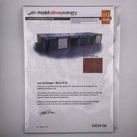 KX029-OO Lock-Up Garages (Block Of Six) OO/4mm/1:76