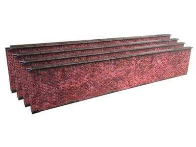 KX039-O 7ft Red Brick Wall O/7mm/1:43