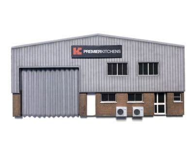 KX060-OO Ultra-Low Relief Modern Industrial Unit - OO / 4mm / 1:76