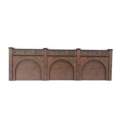 KX076-OO Low Relief Brick Railway Arches (Pack of 3) - Choice of colours - OO/4mm/1:76