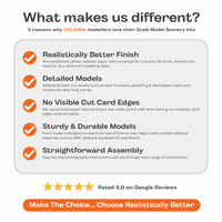 OO Gauge Terraced Houses / Cottages Laser Cut  Building Kit - KX080-OO - Scale Model Scenery