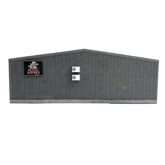 KX093-OO Low Relief Small Modern Industrial Unit End Wall - OO / 4mm / 1:76