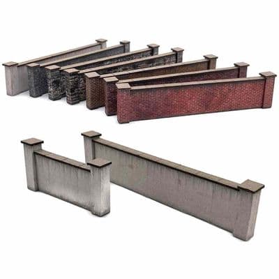 KX107-OO 5ft Modular Brick & Stone Walls - OO/4mm/1:76