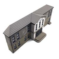 OO Gauge Low Relief Police Station For Railway Modelling - OO/4mm/1:76