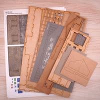 OO Gauge Low Relief Police Station For Railway Modelling - OO/4mm/1:76