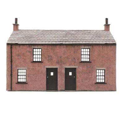 KX115-OO Low Relief Workers Cottages (Fronts) - OO/4mm/1:76