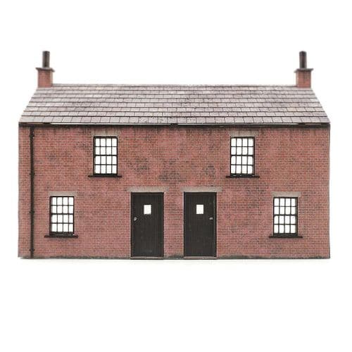 KX115-OO Low Relief Workers Cottages (Fronts) - OO/4mm/1:76