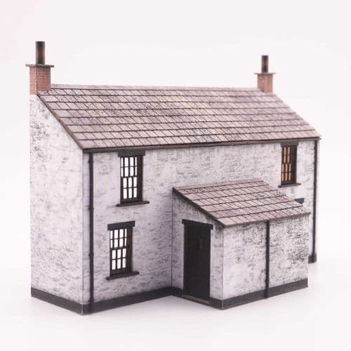 KX116-OO Low Relief Workers Cottages (Backs) - OO/4mm/1:76