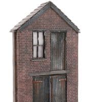 Low-Relief Lockup / Stores OO Scale Laser Cut Building Kit - KX128-OO