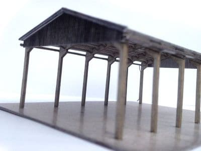 Laser Cut Open Sided Barn N/2mm/1:148