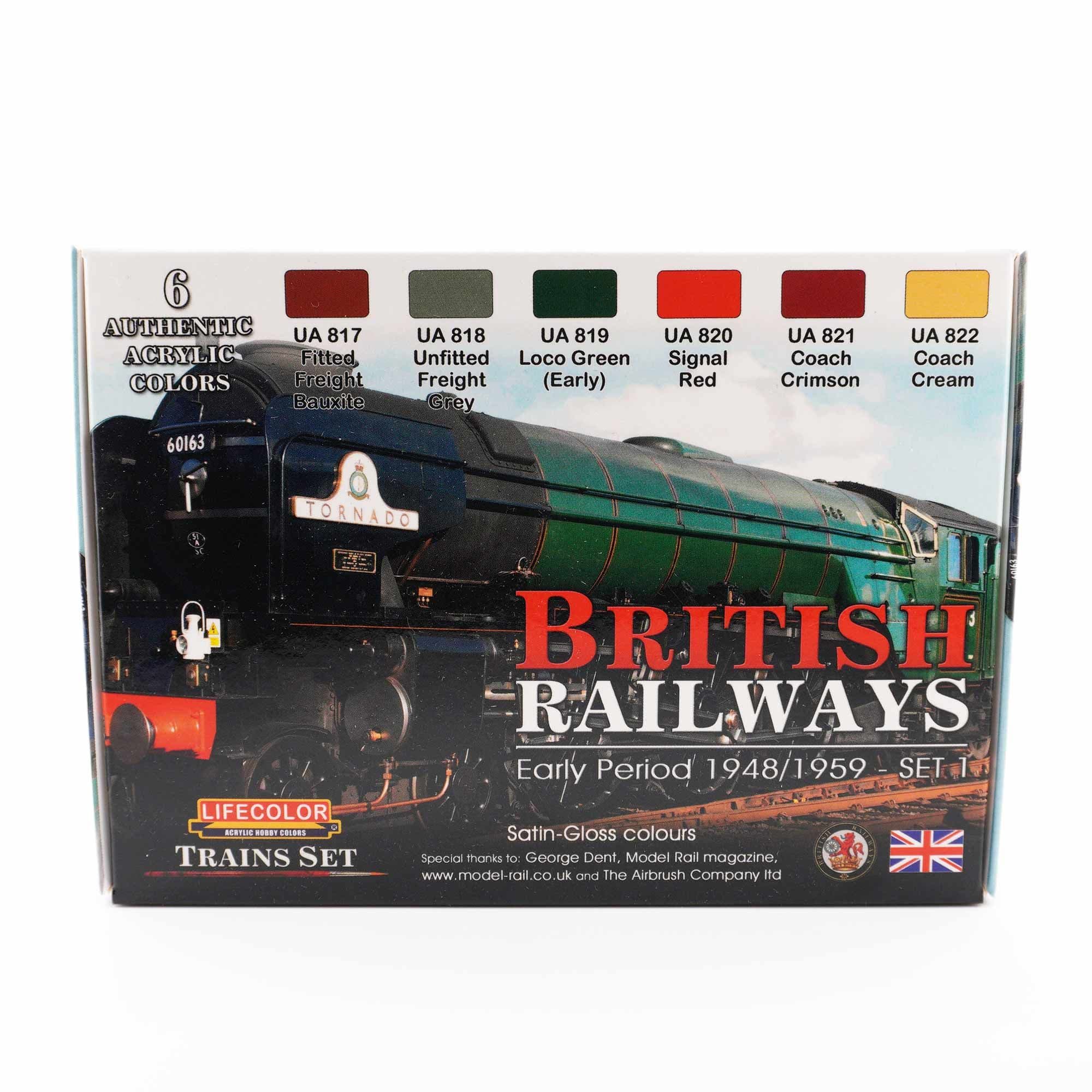 LifeColor British Railways - Early Period 1948/1959 Acrylic Paints ...