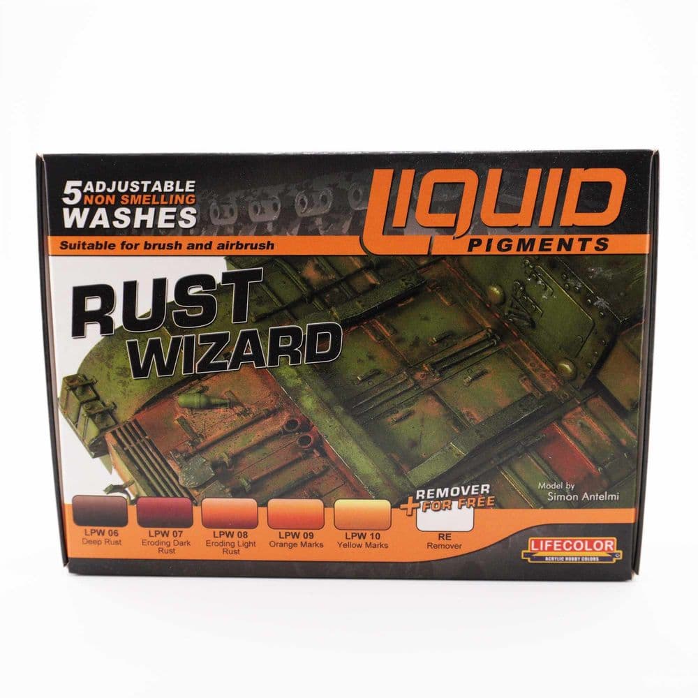 Lifecolor Liquid Pigments Rust Wizard Set 22ml x 6