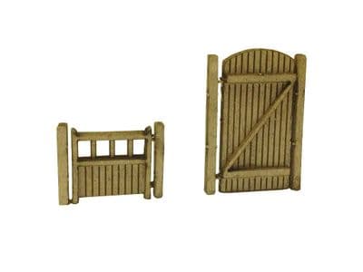 LX003-N Laser Cut Garden Gates & Posts (Pack Of 6) N/2mm/1:148