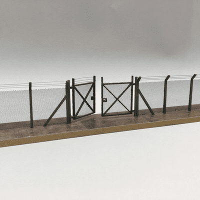 LX007-OO Laser Cut Chain Link Security Fencing OO/4mm/1:76