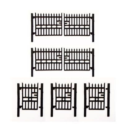 LX008-N Laser Cut 6ft Wrought Iron Gates (Pack of 5) N/2mm/1:148