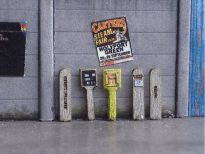 LX009-OO Laser Cut Concrete Marker Posts (Fire Hydrant, Gas, Water Etc) Pack of 60 OO/4mm/1:76