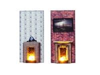 LX010-OO Laser Cut Fireplaces With Flickering LEDs OO/4mm/1:76