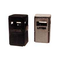 LX014-OO Laser Cut Litter Bins (Pack of 8) OO/4mm/1:76