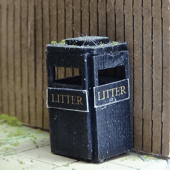 LX014-OO Laser Cut Litter Bins (Pack of 8) OO/4mm/1:76