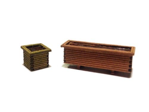 LX015-OO Laser Cut Planters & Troughs (Pack of 8) OO/4mm/1:76