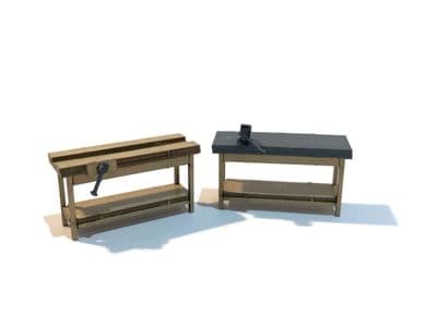 LX021-OO Workbenches OO/4mm/1:76