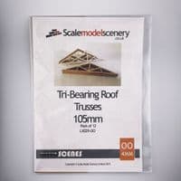 LX029-OO Tri-Bearing Roof Truss (105mm pack of 12) OO/4mm/1:76