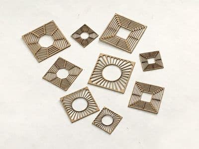 LX031-OO Laser Cut Decorative Tree Grids/Grilles OO/N/O