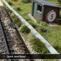 OO Gauge Concrete Cable Trunking For Lineside Model Railway Detailing - LX035-OO Laser Cut Kit