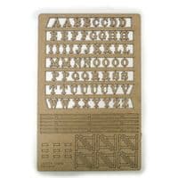 LX037-12mm Laser Cut Lettering 12mm