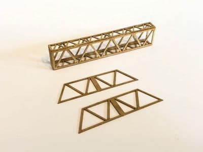 LX050-OO Laser Cut Lattice Girder OHLE Catenary Headspan Extensions (Pack E) OO/4mm/1:76