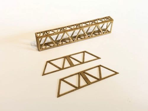 LX050-OO Laser Cut Lattice Girder OHLE Catenary Headspan Extensions (Pack E) OO/4mm/1:76