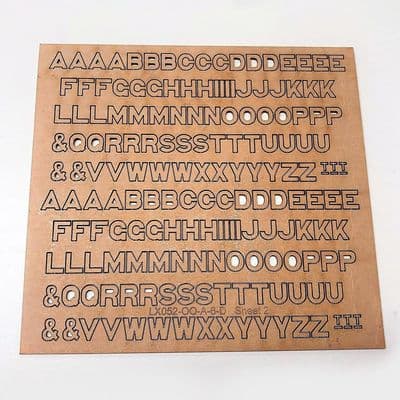 LX052-OO-ALPHABET LETTERING  (LX052-OO Extra Lettering Pack)