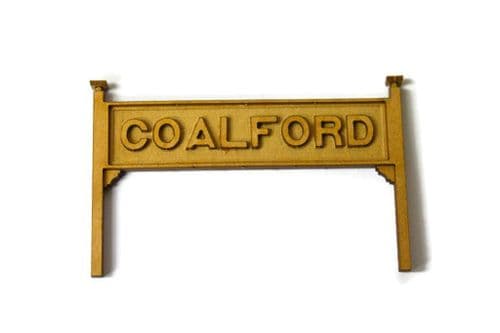 LX052-OO Laser Cut Station Signs/Running Boards (Pack of 2) OO/4mm/1:76