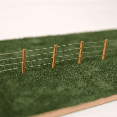 LX058-OO Laser Cut 4ft Wooden Fence Posts OO/4mm/1:76