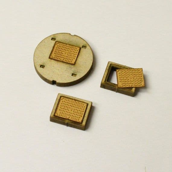 LX064-N Laser Cut Trackside Drainage (Manholes etc) N/2mm/1:148