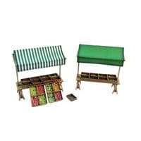 LX067-OO Market Stalls (Pack of 4) OO/4mm/1:76