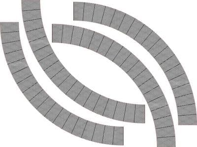 LX069-OO Diamond Plate Turntable Surround OO/4mm/1:76