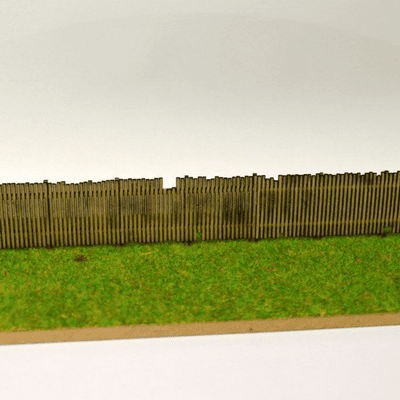 LX077-120 Laser Cut Old Wooden Fencing For TT:120