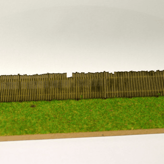 LX077-120 Laser Cut Old Wooden Fencing For TT:120