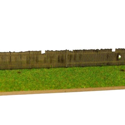 LX077-N Laser Cut Old Wooden Fencing N/2mm/1:148