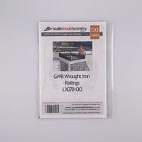 LX078-OO Laser Cut Decorative GWR Roof-Top Railings OO/4mm/1:76