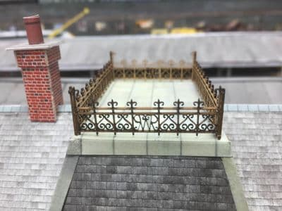 LX078-OO Laser Cut Decorative GWR Roof-Top Railings OO/4mm/1:76