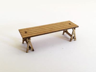 LX079-OO Wooden Trestle Tables (Pack of 10) OO/4mm/1:76