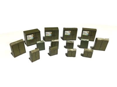 LX088-OO Roadside Equipment Cabinets (Pack of 14) OO/4mm/1:76