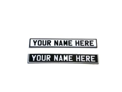 LX093-O Laser Engraved Signal Box Nameplates O/7mm/1:43