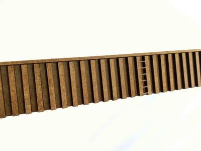 LX107-N Canal Piling (300mm) N/2mm/1:148