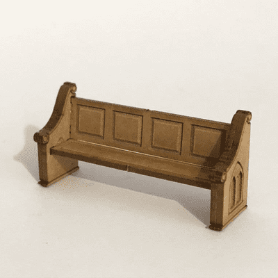 LX114-OO Church Pews (Pack of 10) OO/4mm/1:76