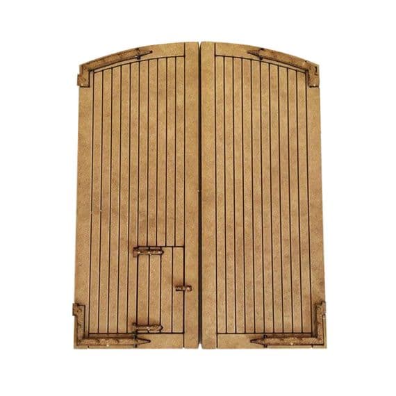 Arched Top N Gauge Engine Shed Doors LX121-N