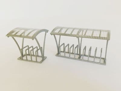 LX124-50 Modern Bicycle Shelters (Pack of 2) 1:50